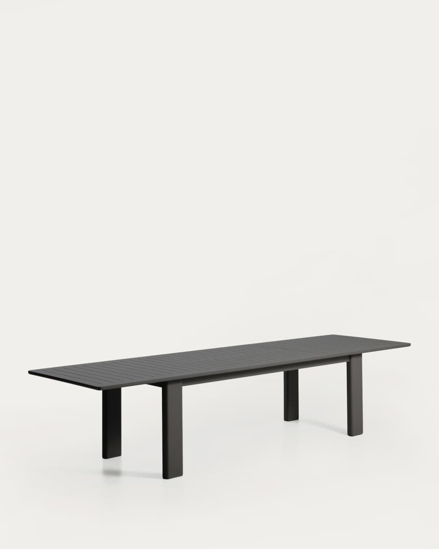 Tavolo allungabile Livorno in alluminio grafite 233(350) x 100 cm
