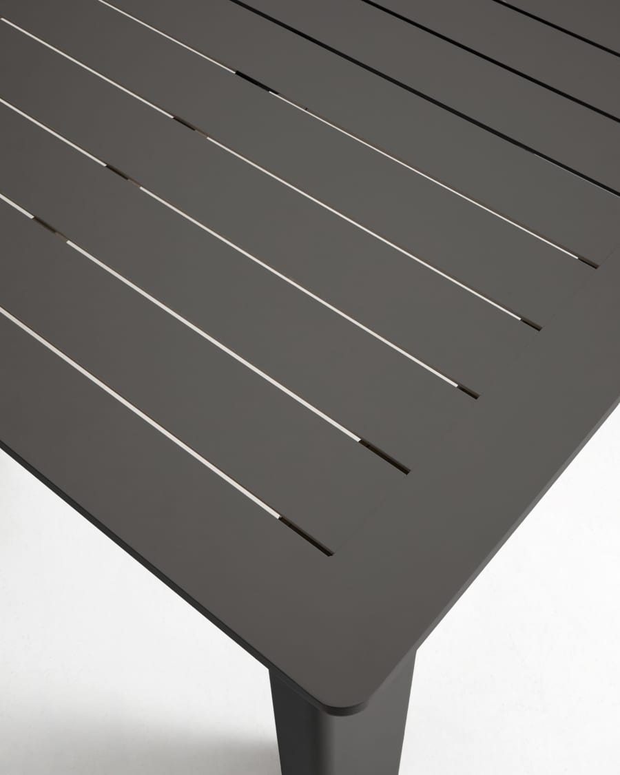 Tavolo allungabile Livorno in alluminio grafite 233(350) x 100 cm