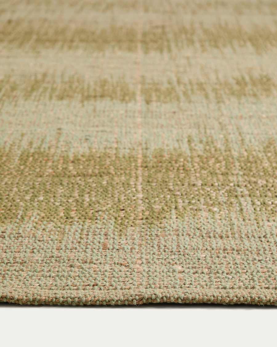 Lirmo green jute rug 200 x 300cm