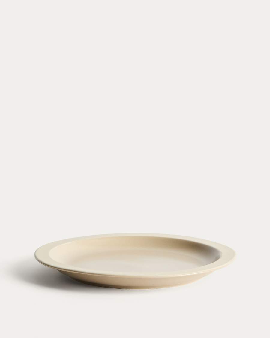 Assiette Doren en céramique beige