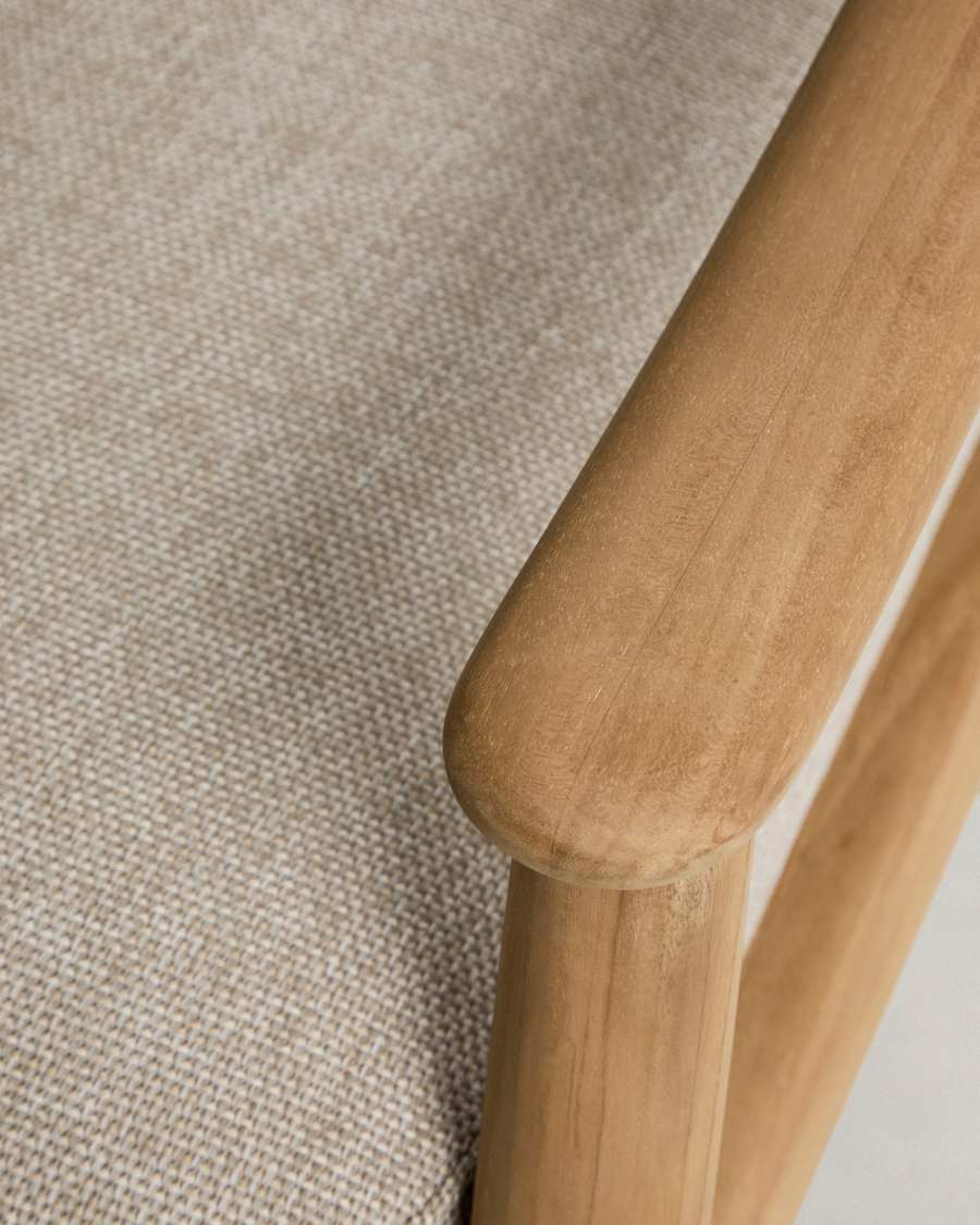 Elunda outdoor armchair in solid teak wood FSC 100%