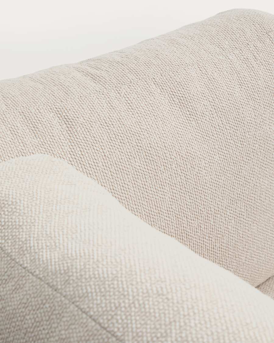 Nerano 3-seater sofa in brown aluminium 208 cm