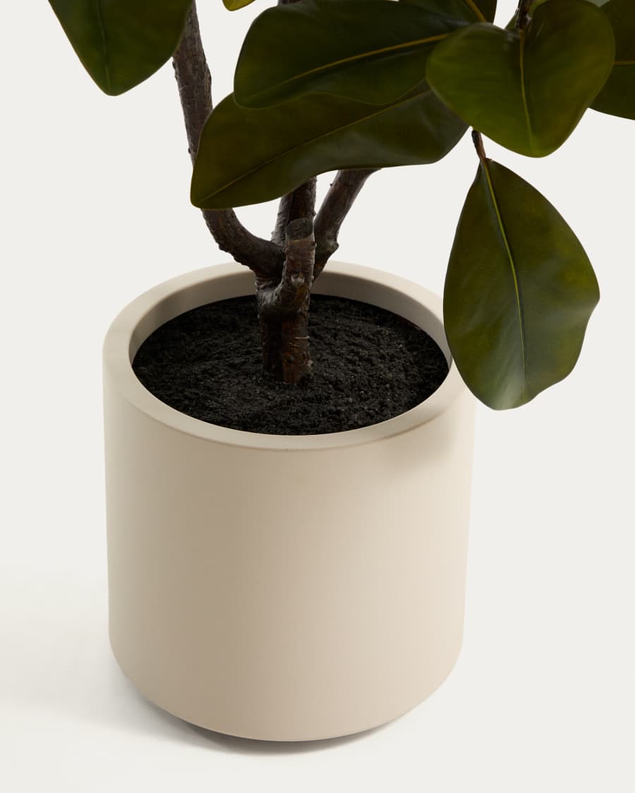 Arbre artificiel Magnolia avec pot blanc 160 cm