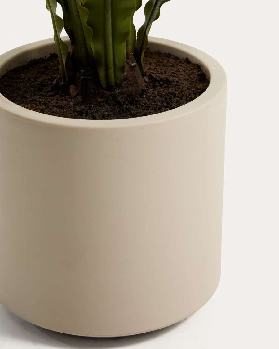 Plante artificielle Neottopteris avec pot blanc 70 cm