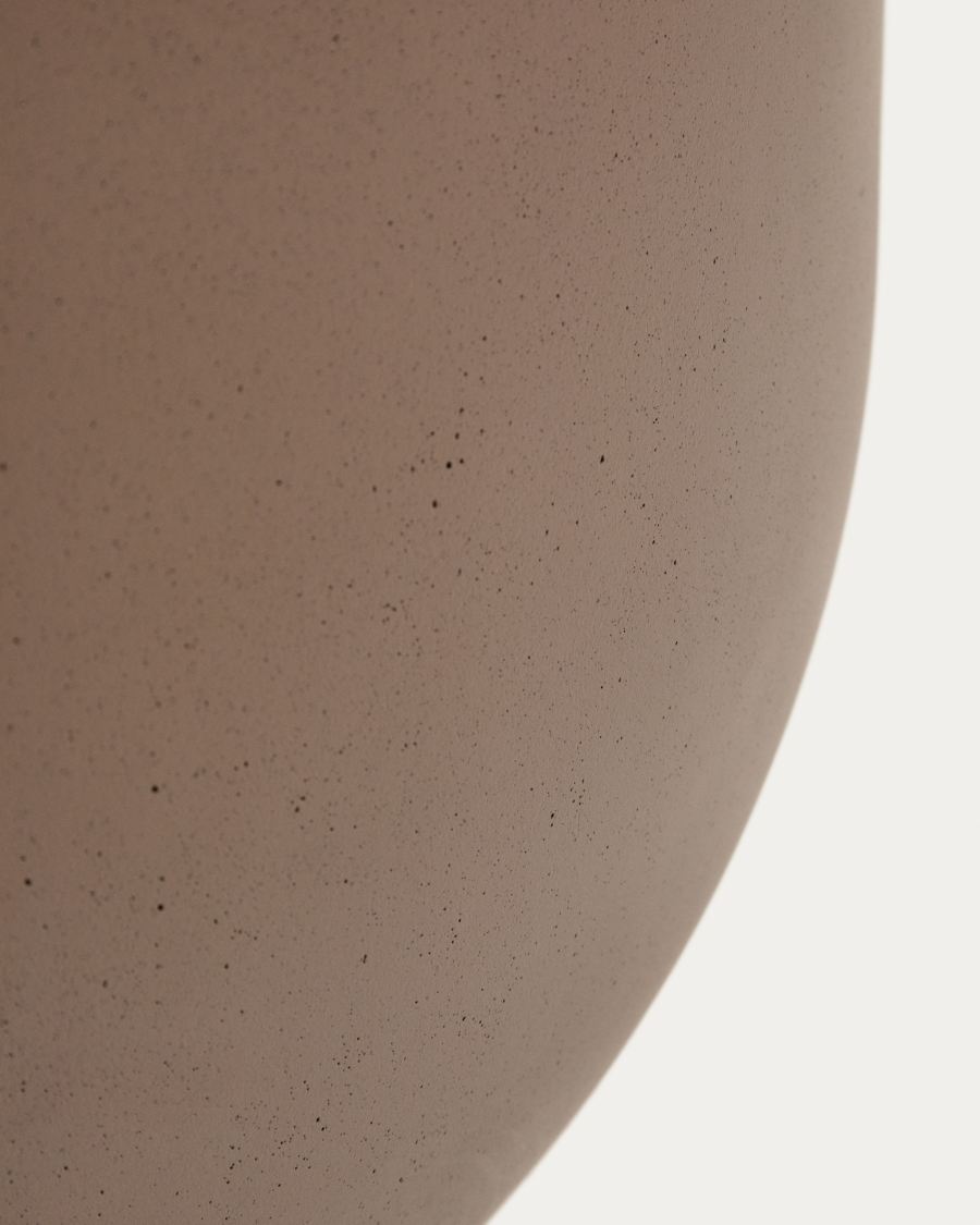 Garbet round coffee table in brown concrete Ø 60cm