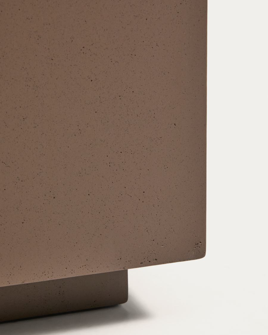 Βοηθητικό τραπέζι Rustella από καφέ τσιμέντο 35 x 35 εκ.