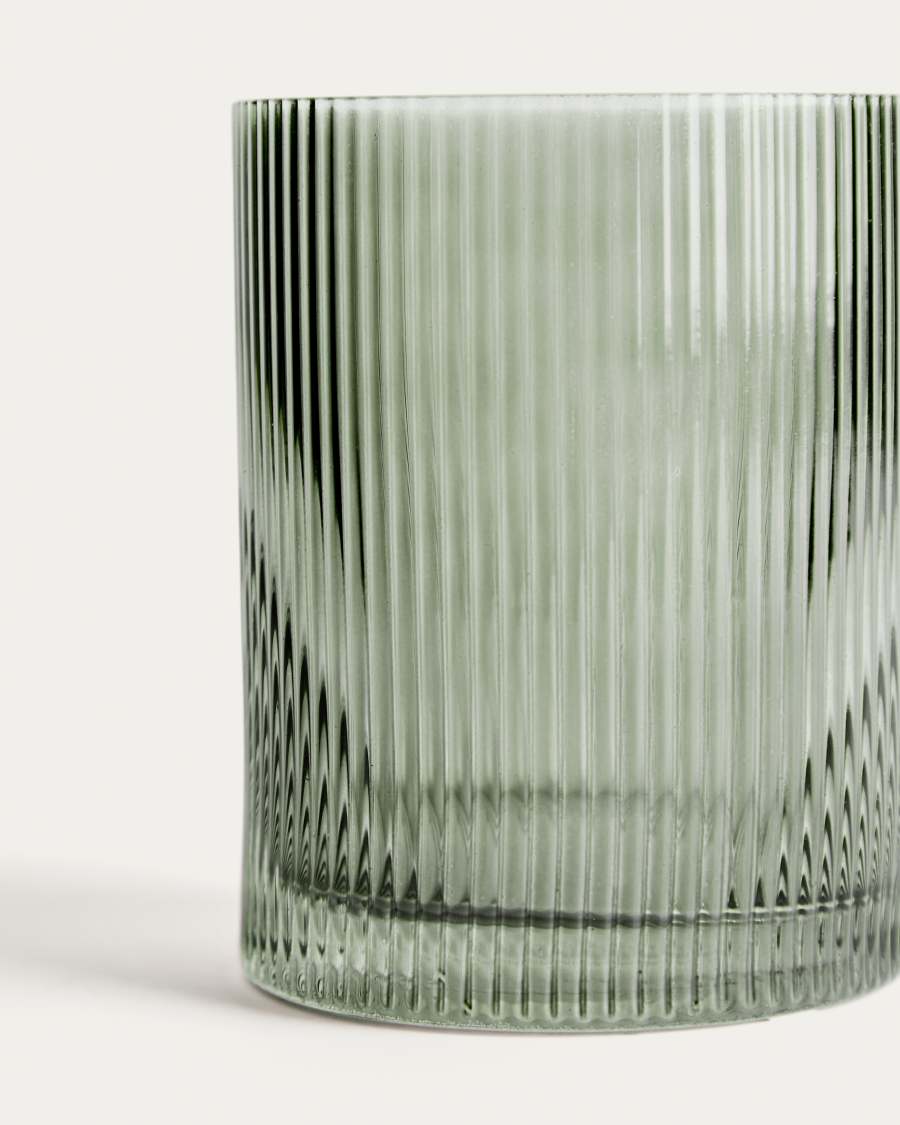 Eluria green glass cup, 32.5 cl