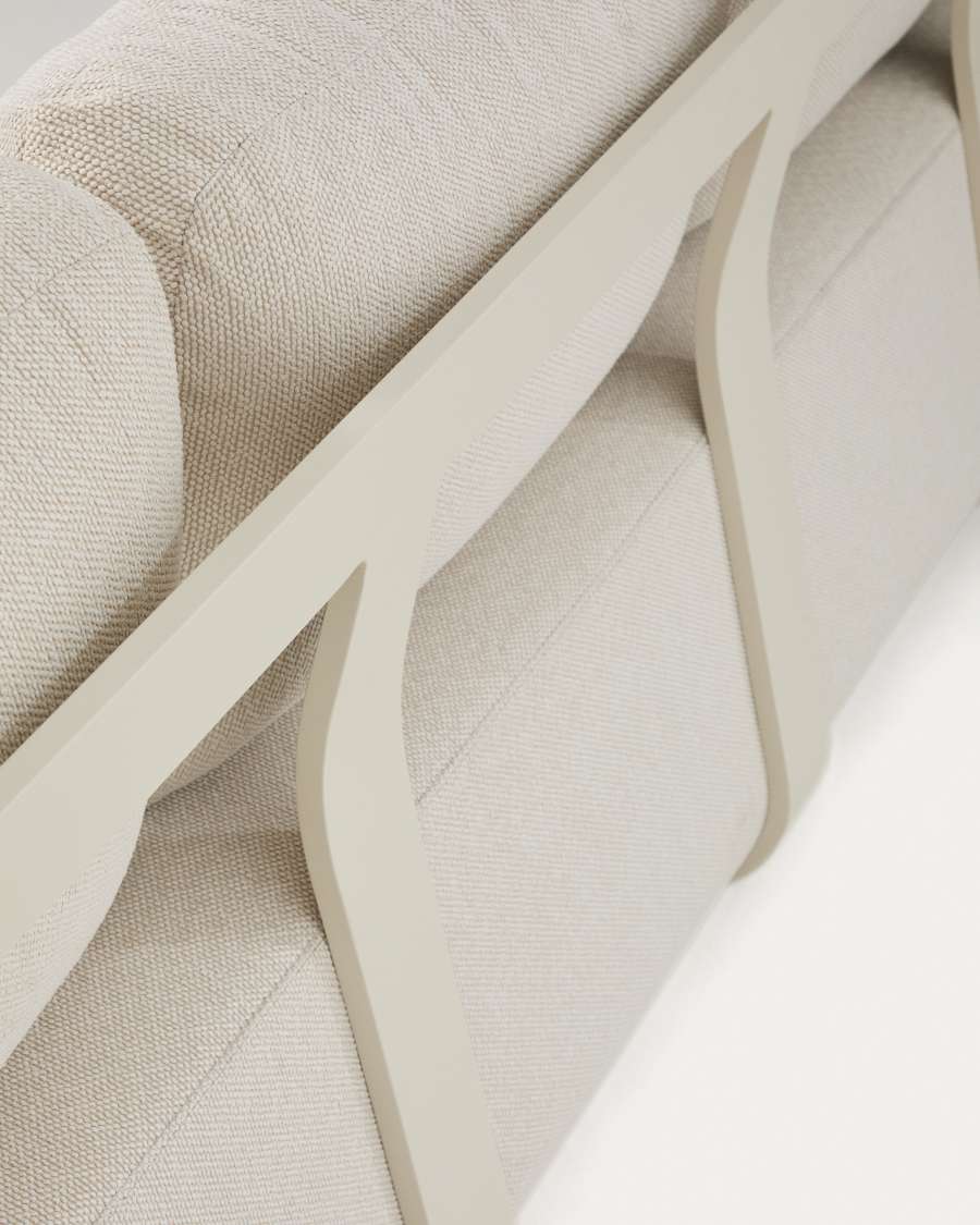 Tamaris set met 3-zitsbank en 2 fauteuils van taupekleurig aluminium