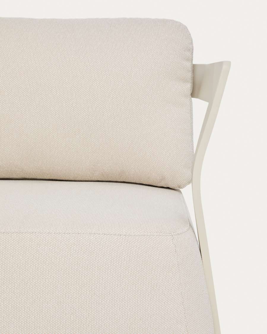 Tamaris set met 3-zitsbank en 2 fauteuils van taupekleurig aluminium