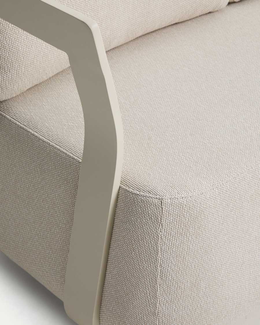 Tamaris set met 3-zitsbank en 2 fauteuils van taupekleurig aluminium