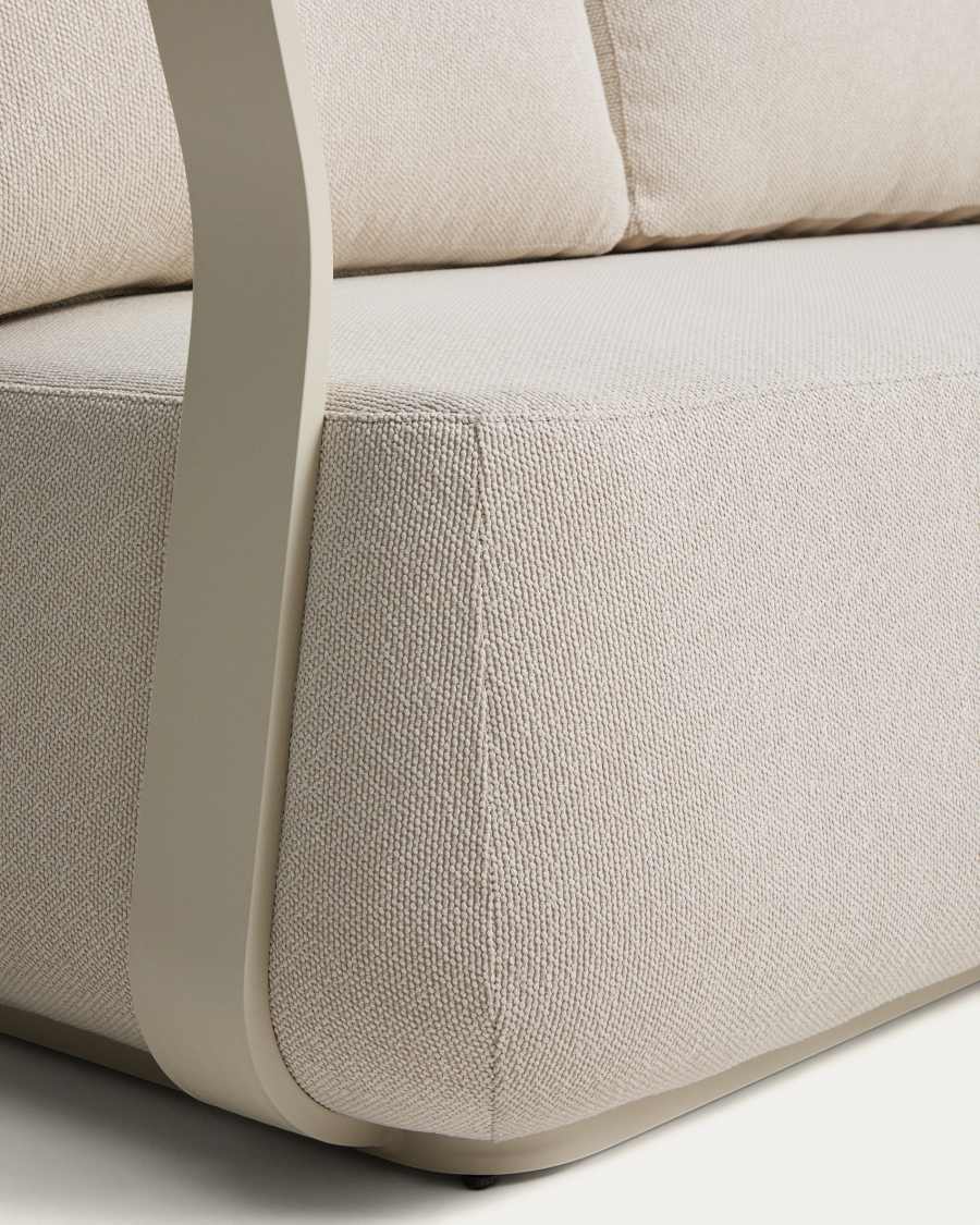 Tamaris set met 3-zitsbank en 2 fauteuils van taupekleurig aluminium