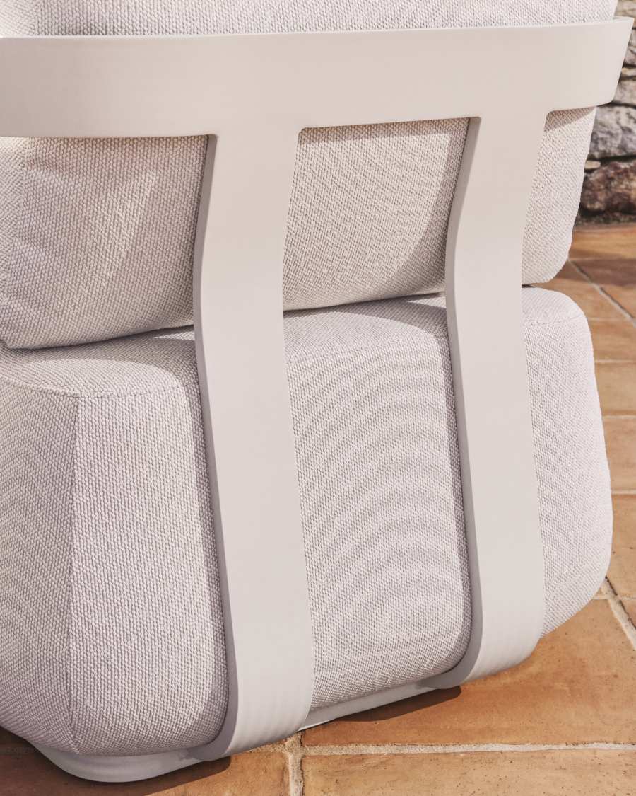 Tamaris ecru aluminium outdoor armchair