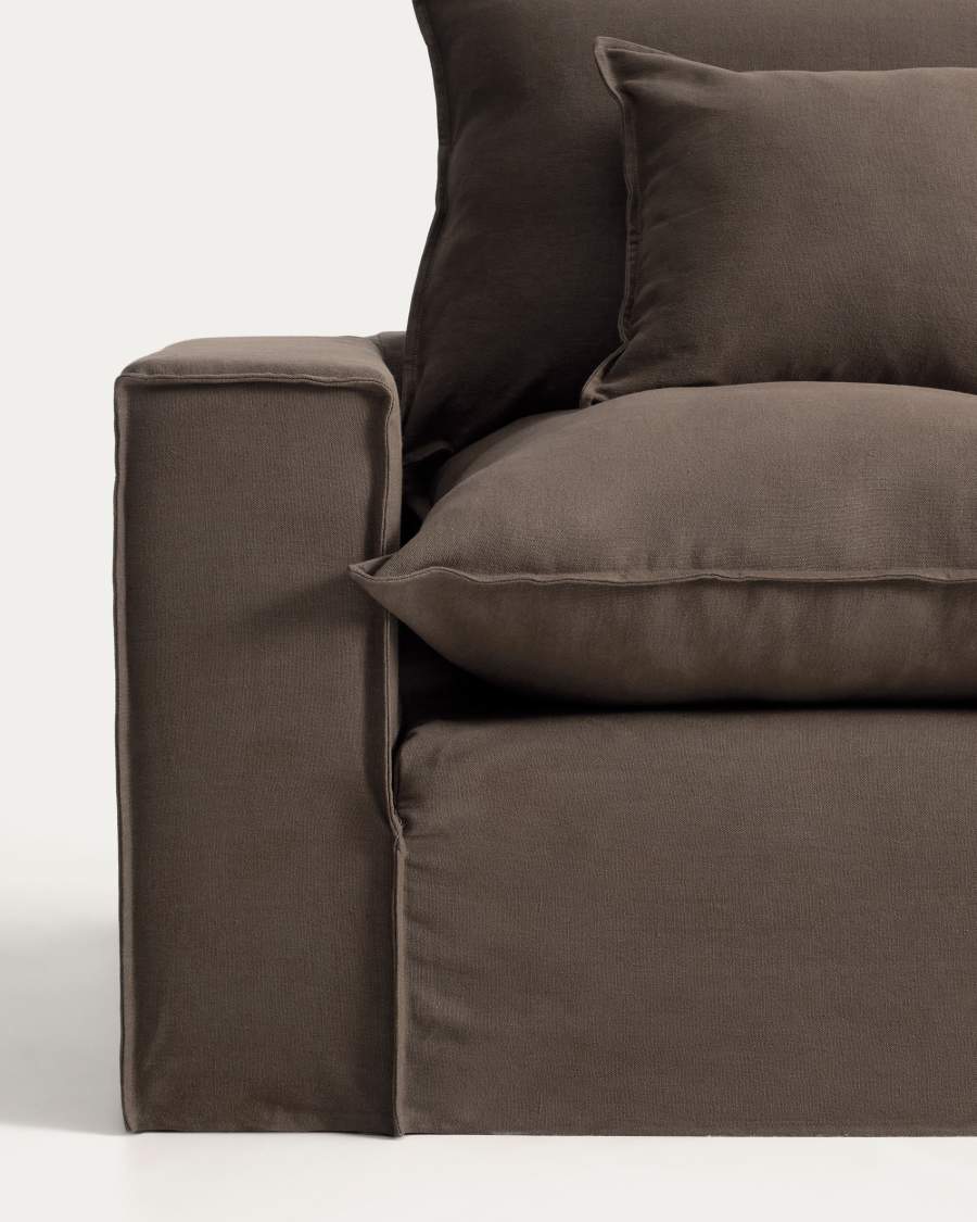 Sofà desenfundable Anarela 3 places de lli talp 260 cm FSC Mix Credit