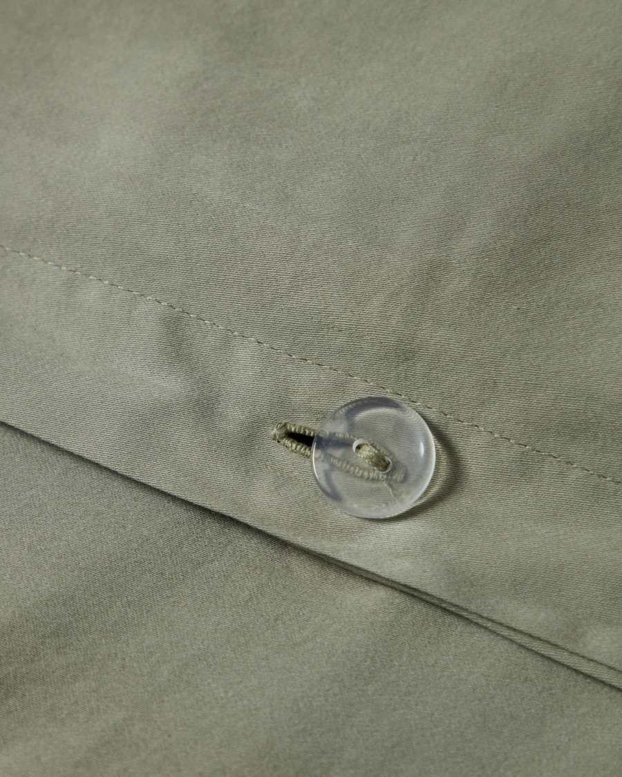 Housse de couette Sirale 100 % satin de coton fini lavé vert pour lit de 150/160 cm