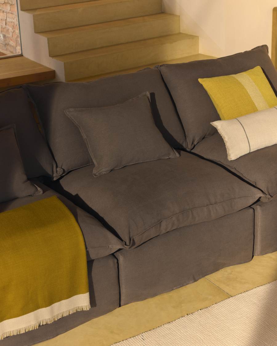 Sofà modular desenfundable Anarela 3 places de lli talp 270 cm FSC Mix Credit