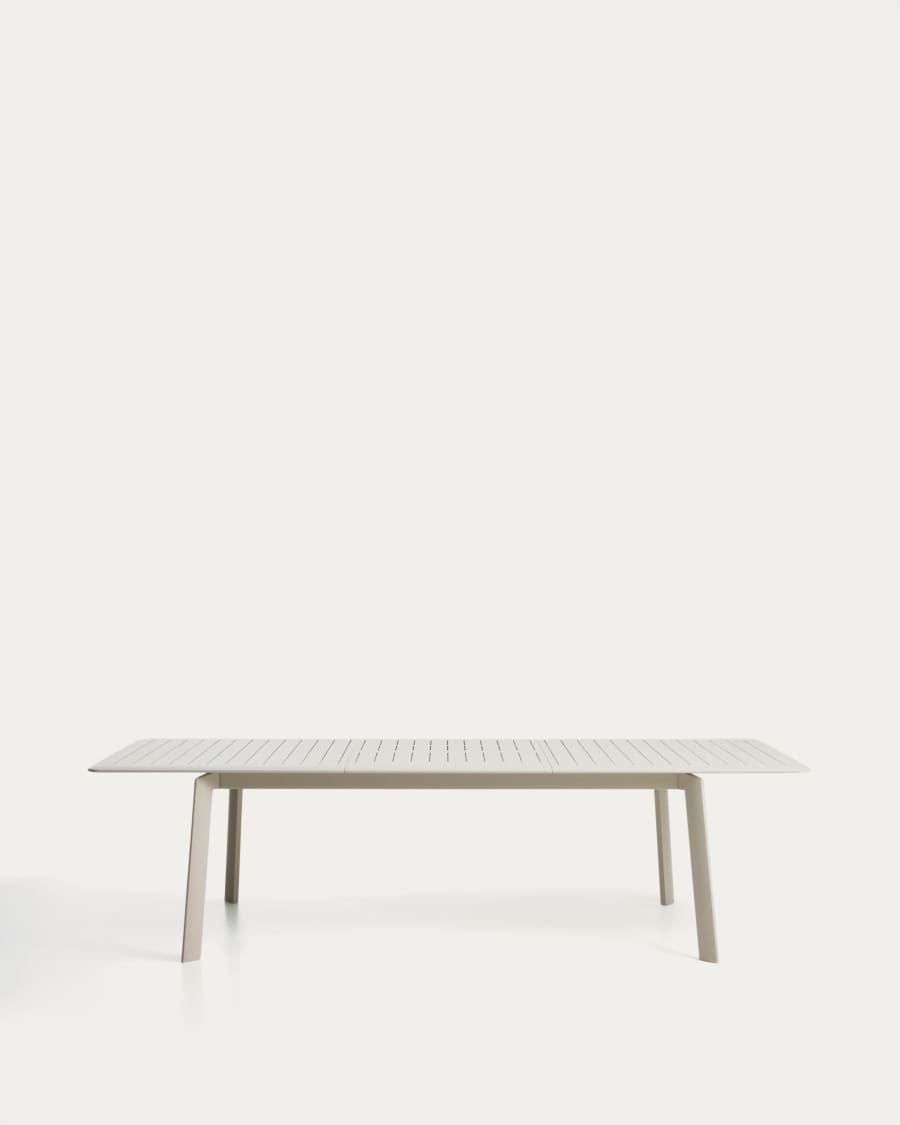 Brela extendable table in natural aluminium 205(287) x 100 cm