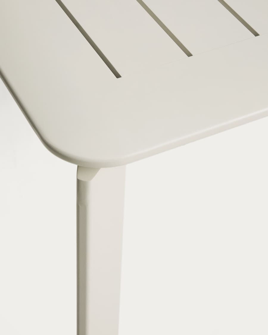 Brela extendable table in natural aluminium 205(287) x 100 cm