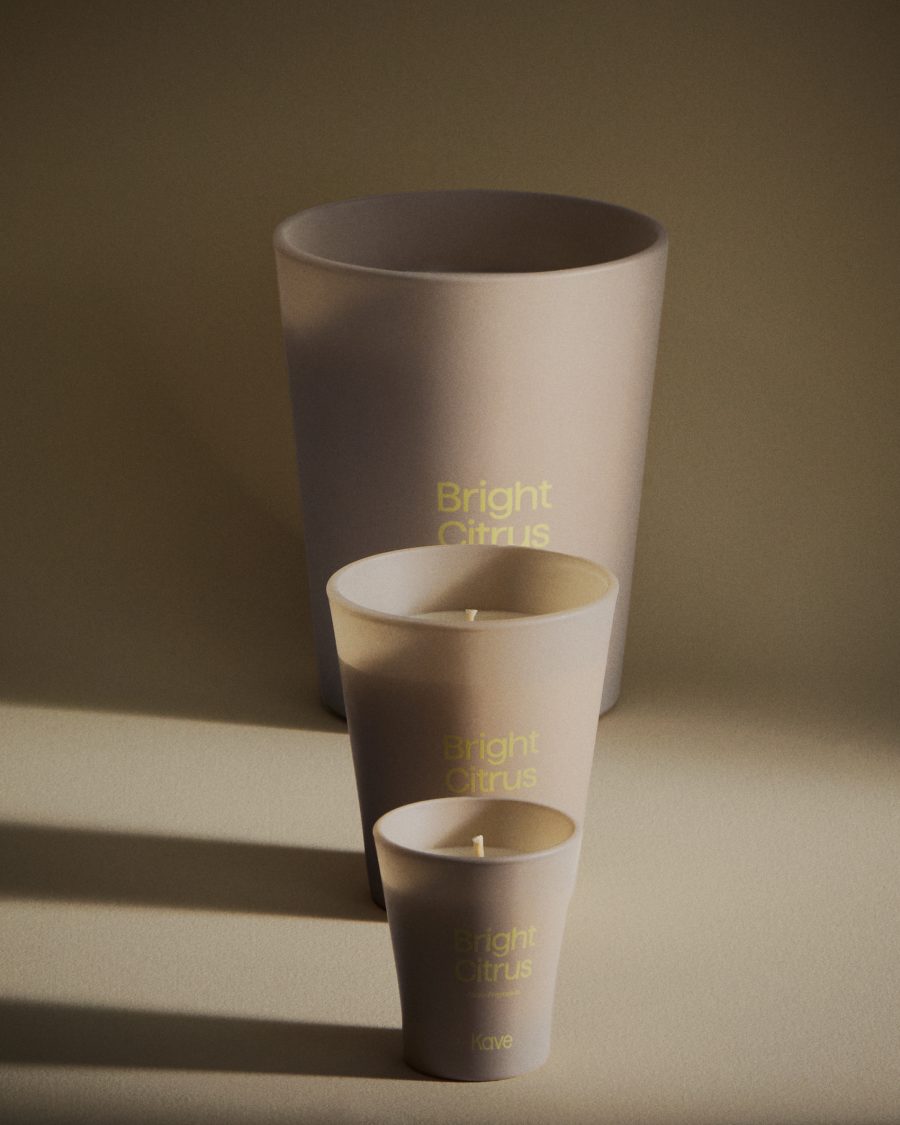 Bright Citrus citronella scented candle 900g