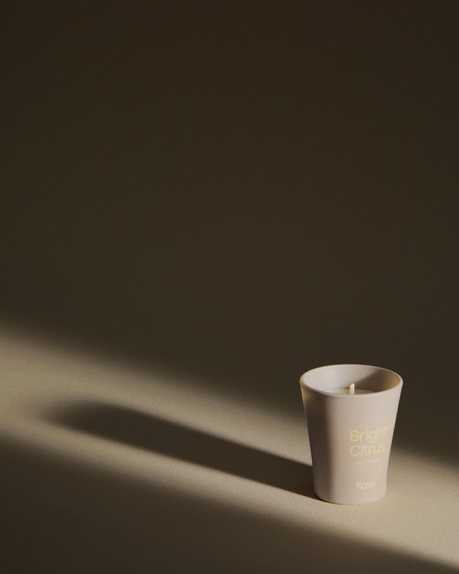 Bright Citrus set of 3 citronella scented candles 50g