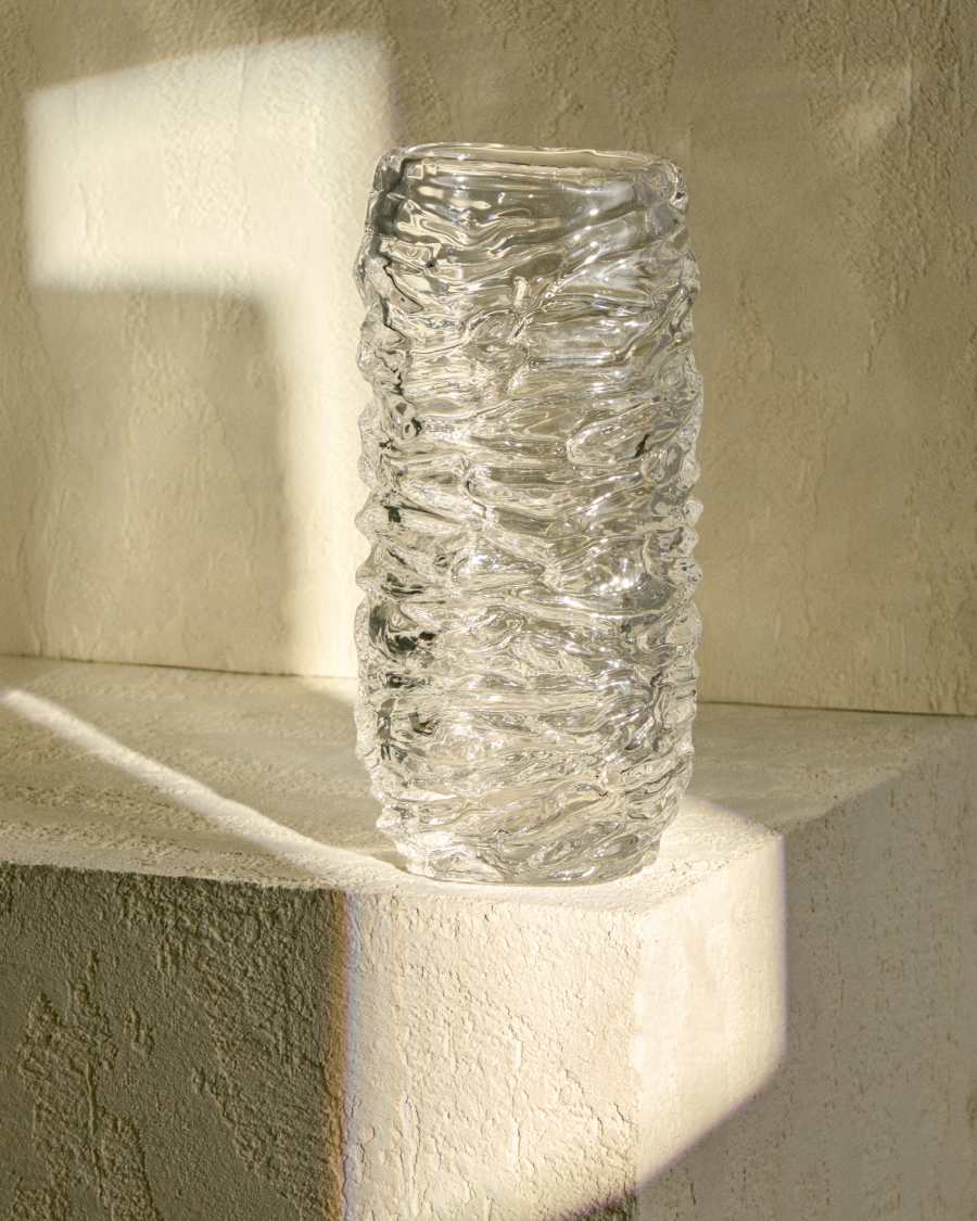 Vorma clear glass vase 29.5cm