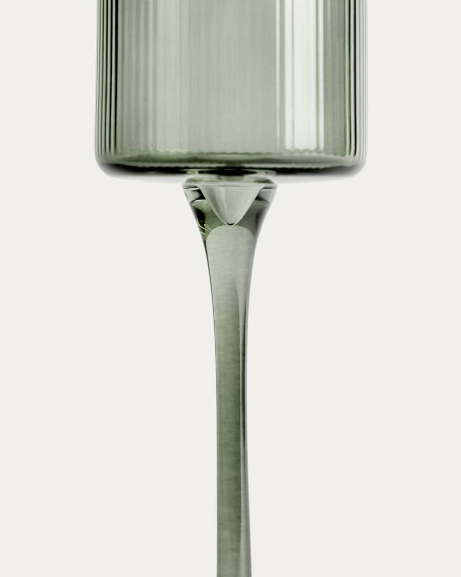 Eluria green champagne glass, 24.5 cl