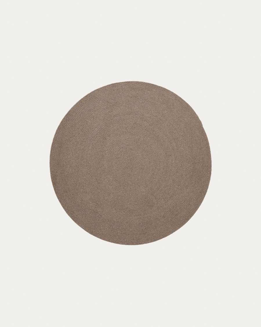 Rug Despas in synthetic fibers beige Ø150 cm