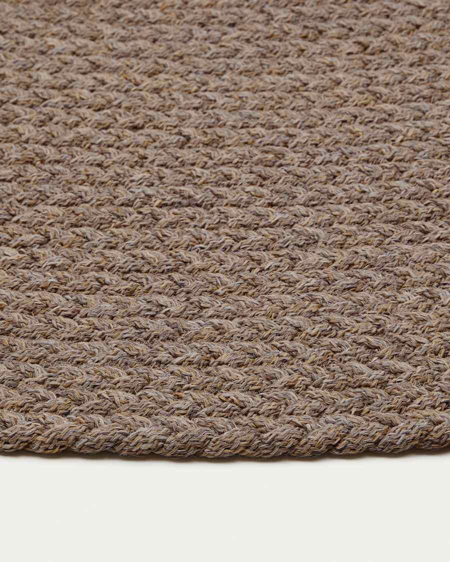 Rug Despas in synthetic fibers beige Ø150 cm