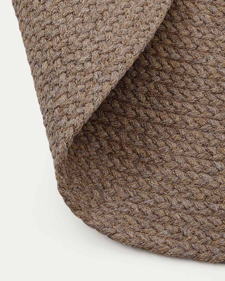 Rug Despas in synthetic fibers beige Ø150 cm