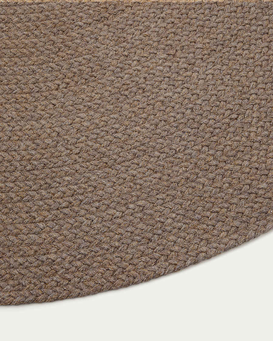 Rug Despas in synthetic fibers beige Ø150 cm
