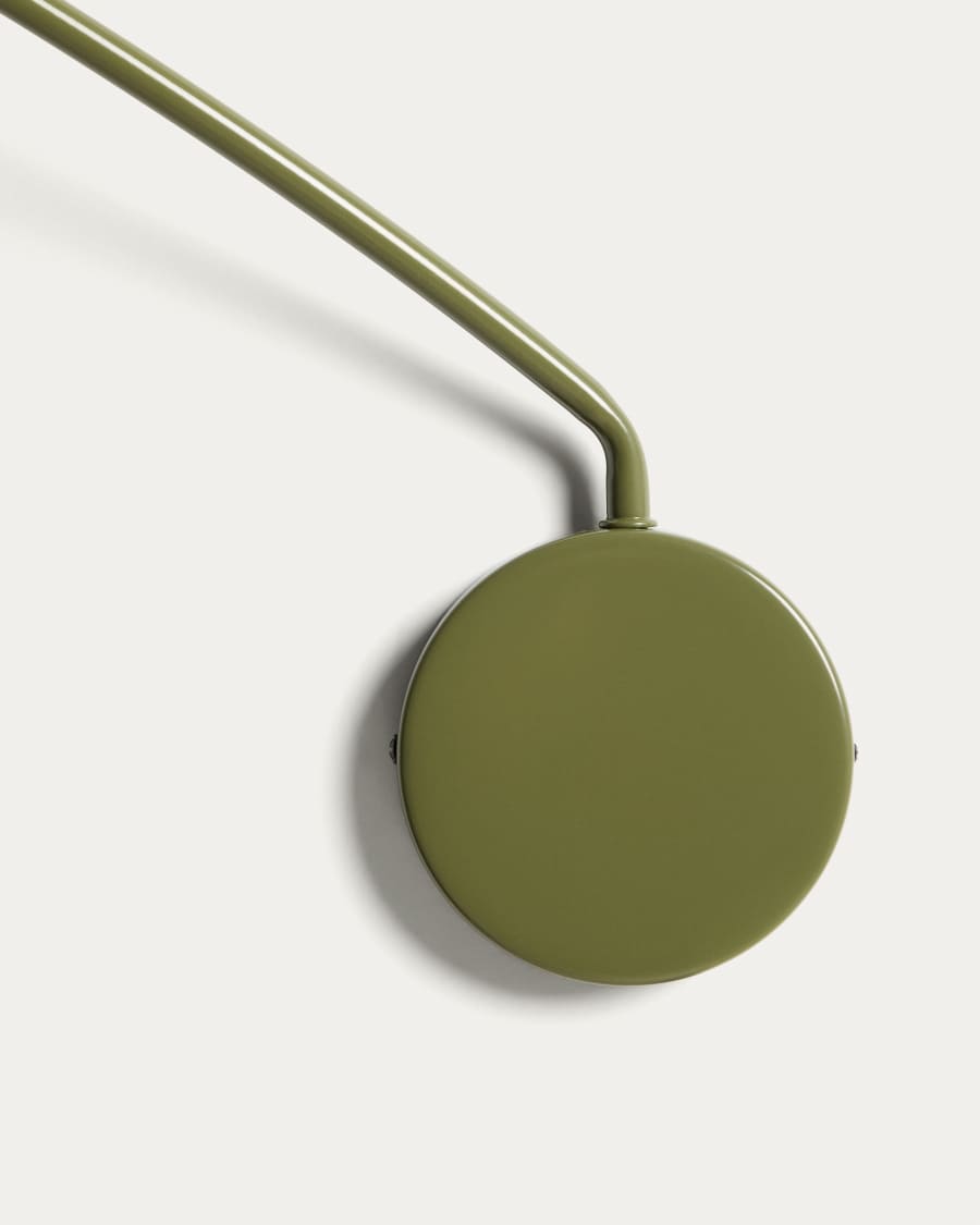 Kally wall lamp in a green painted finish
