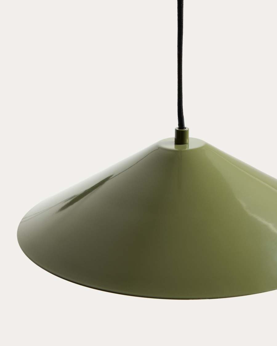Kally wall lamp in a green painted finish