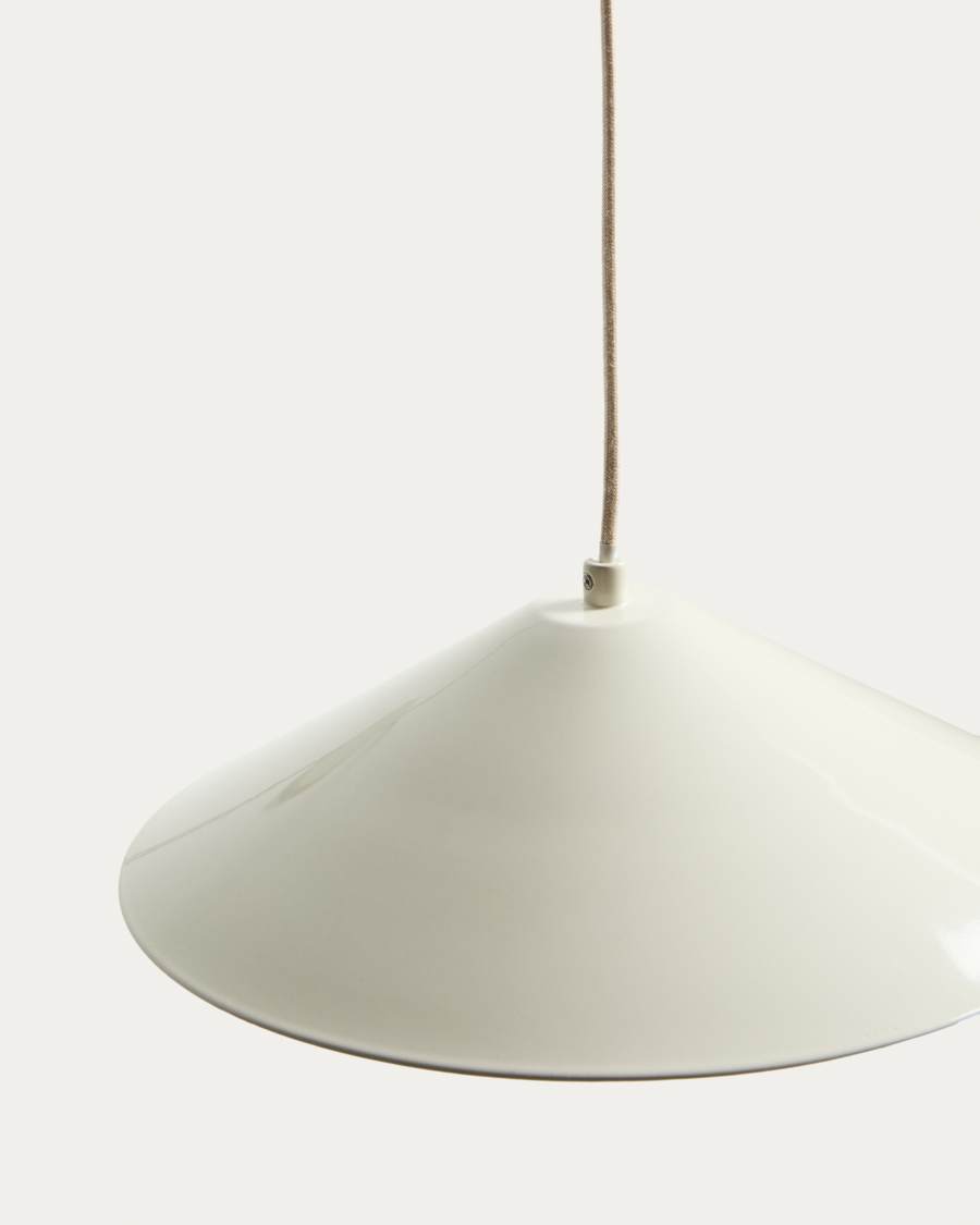 Kally wall lamp in a beige painted finish UK adapter