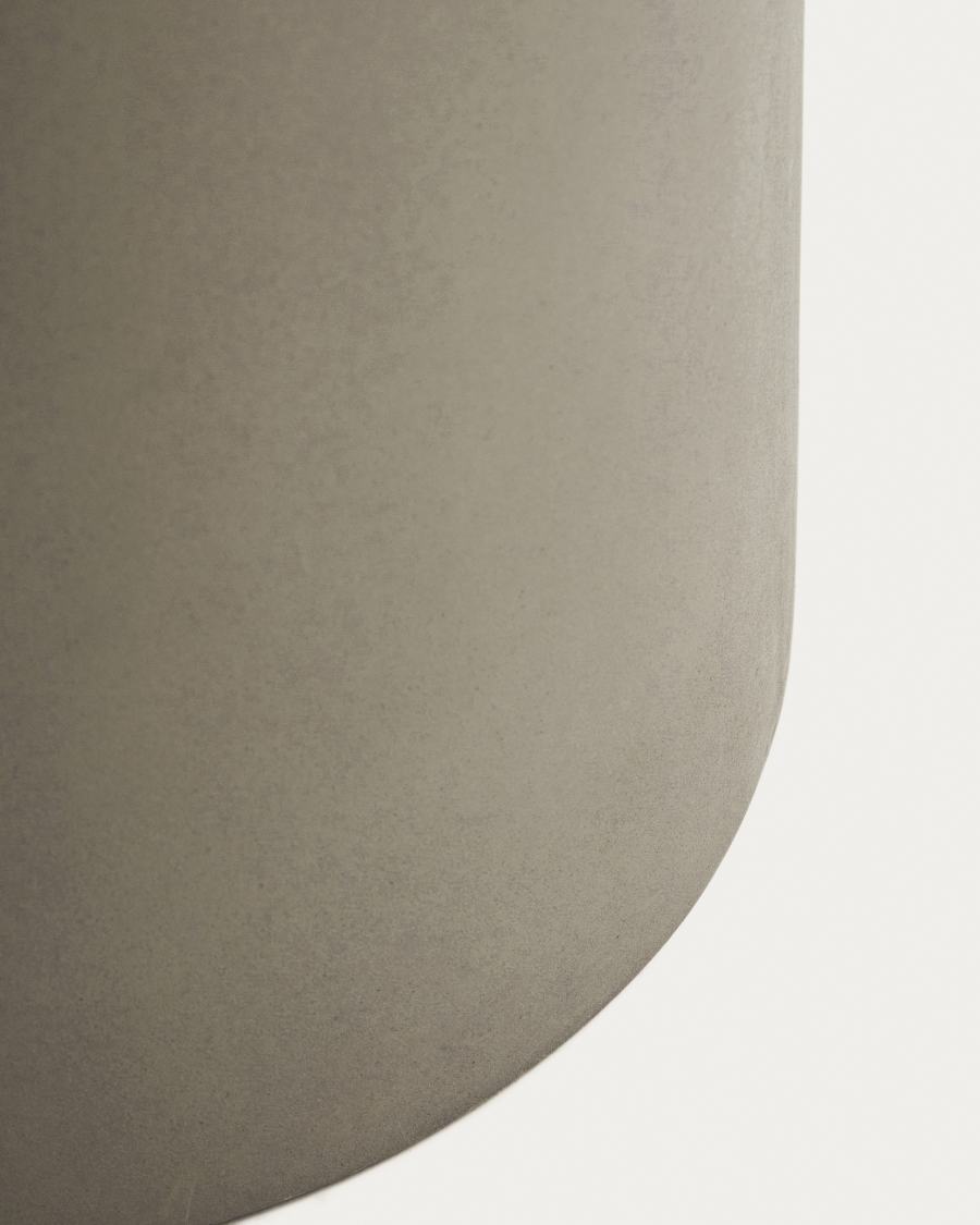 Cache-pot Aiguablava en ciment gris Ø 42 cm