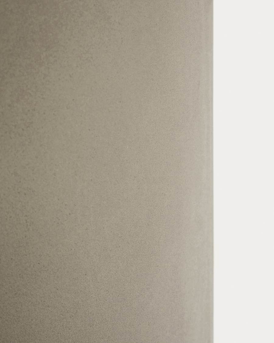 Cache-pot Aiguablava en ciment gris Ø 42 cm