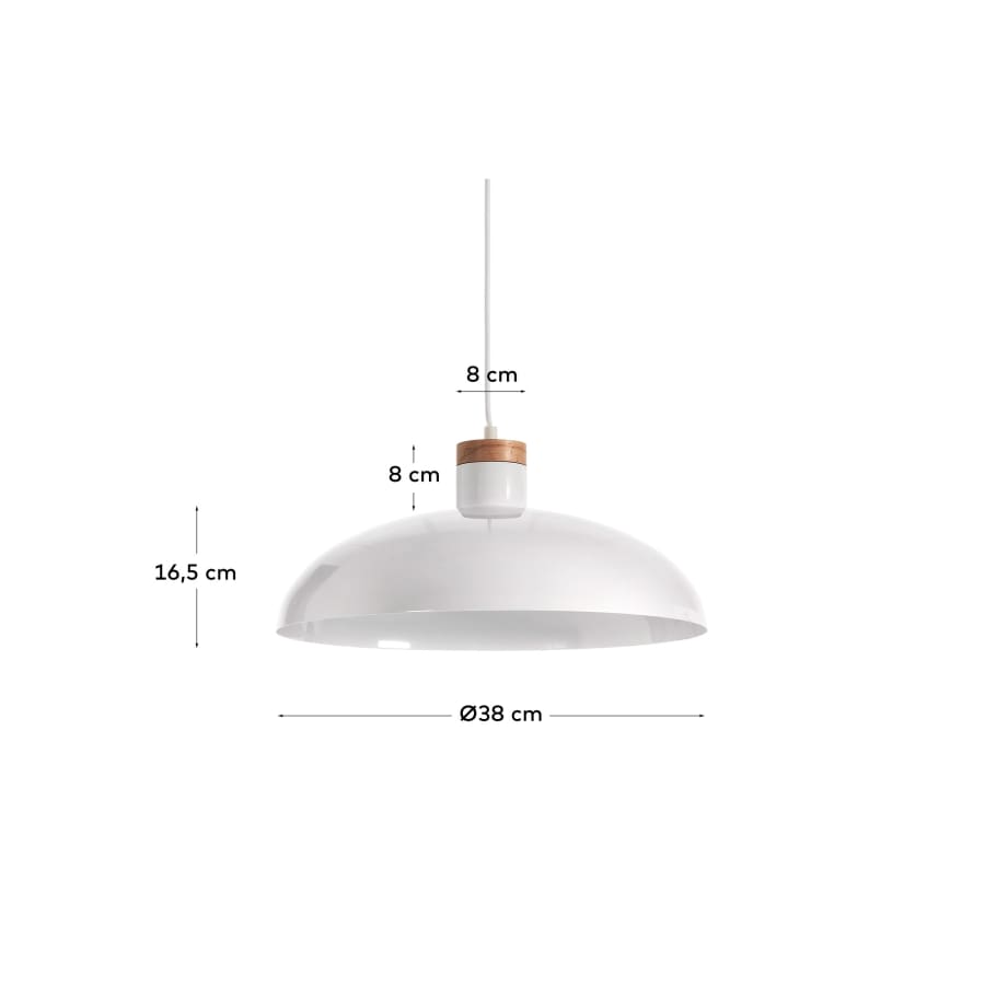 Gotram pendant lamp white