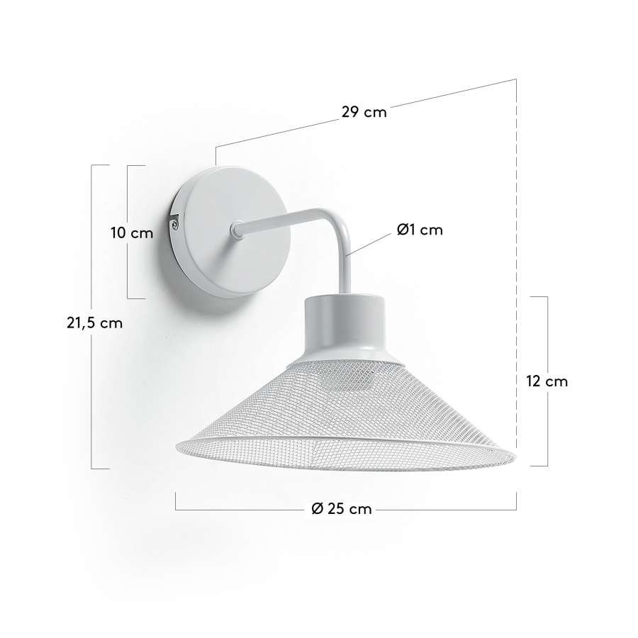 Mody wall lamp white