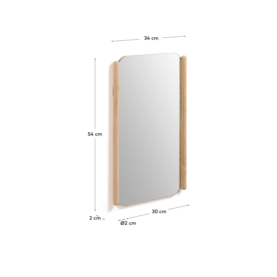 Miroir Natane en MDF 34 x 54 cm