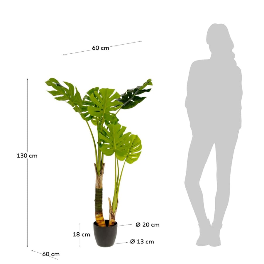 Plante artificielle Philodendron de 130 cm
