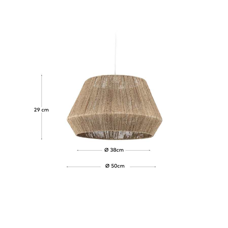 Crismilda 100% jute light shade with natural finish Ø 50 cm