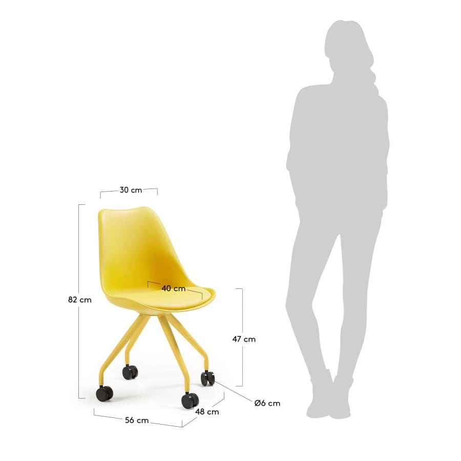 Yellow Ralf desk chair