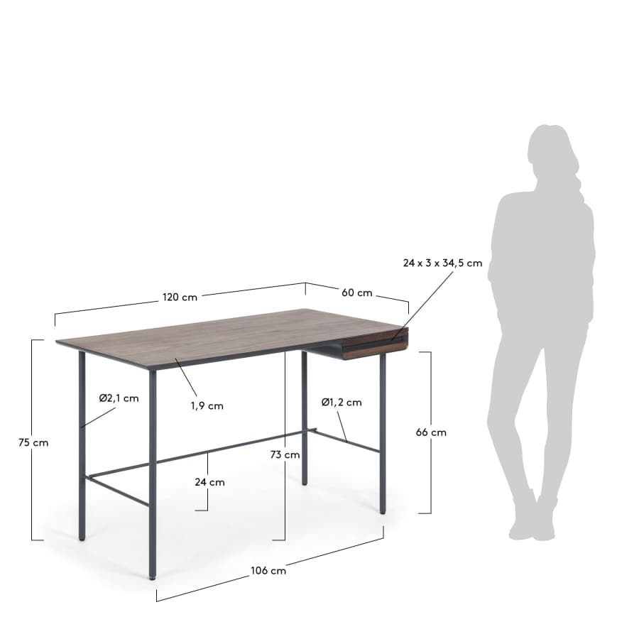 Kesia desk 120 x 60 cm