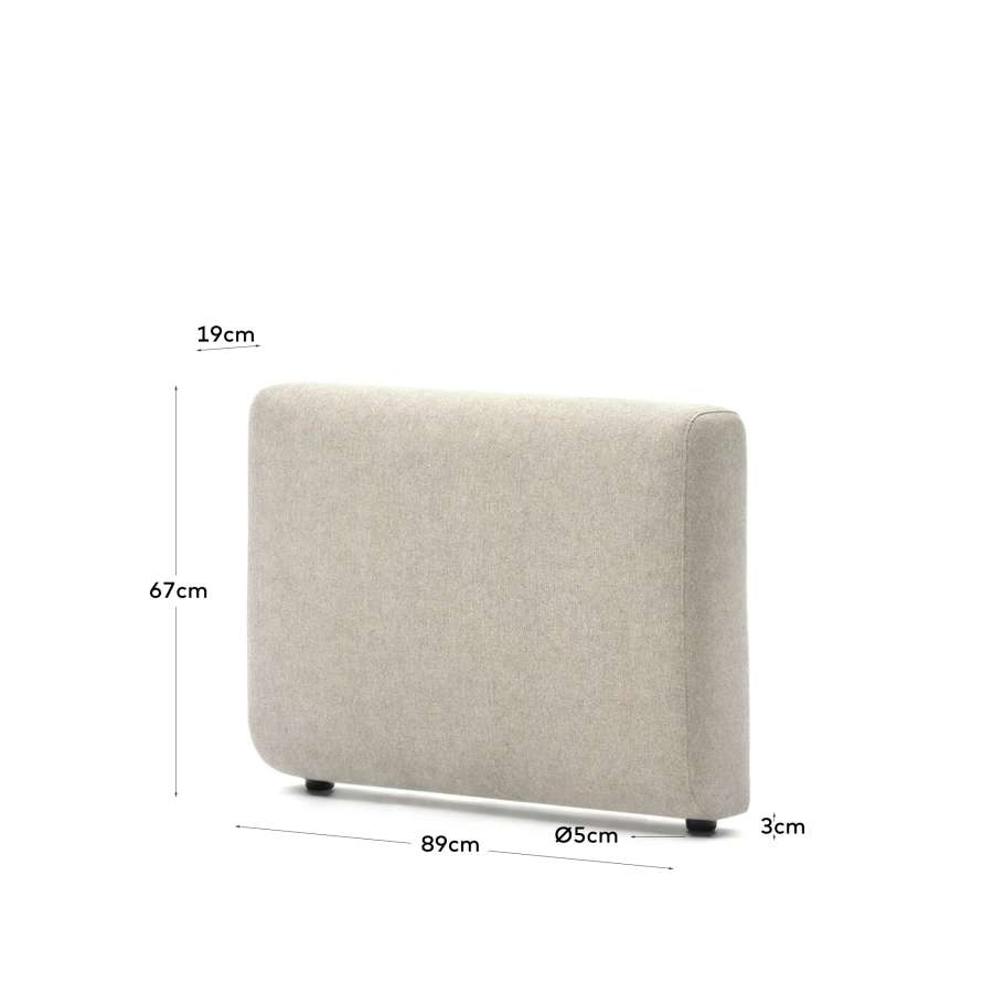 Neom sofa arm in beige FSC Mix Credit