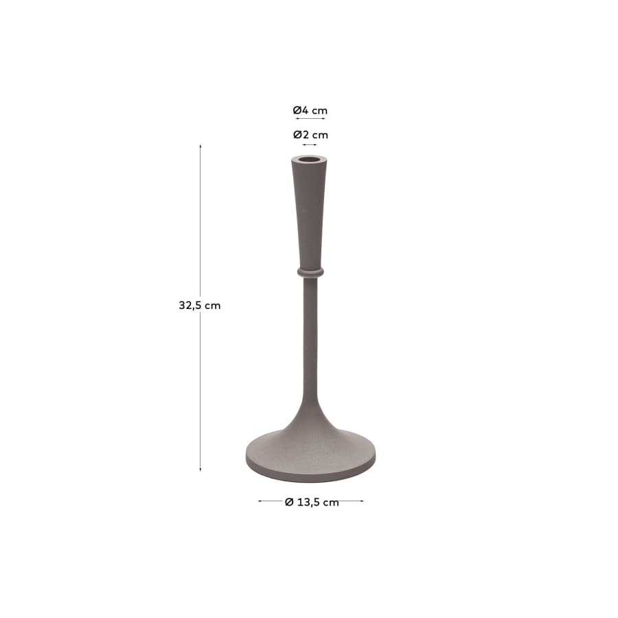 Rupit candle holder in brown aluminium