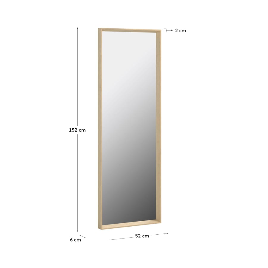 Nerina mirror natural finish 52 x 152 cm