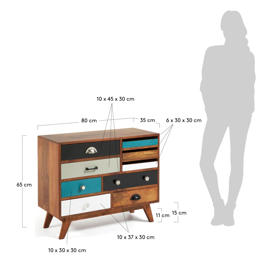 Conrad chest of drawers 80 x 65 cm