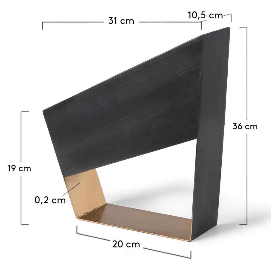 Geometrische tischlampe Bidi grau