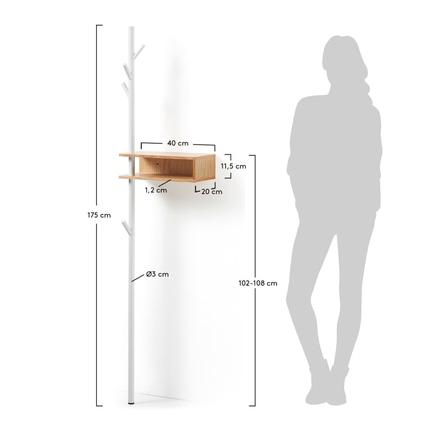 Benny coat rack, 175 cm