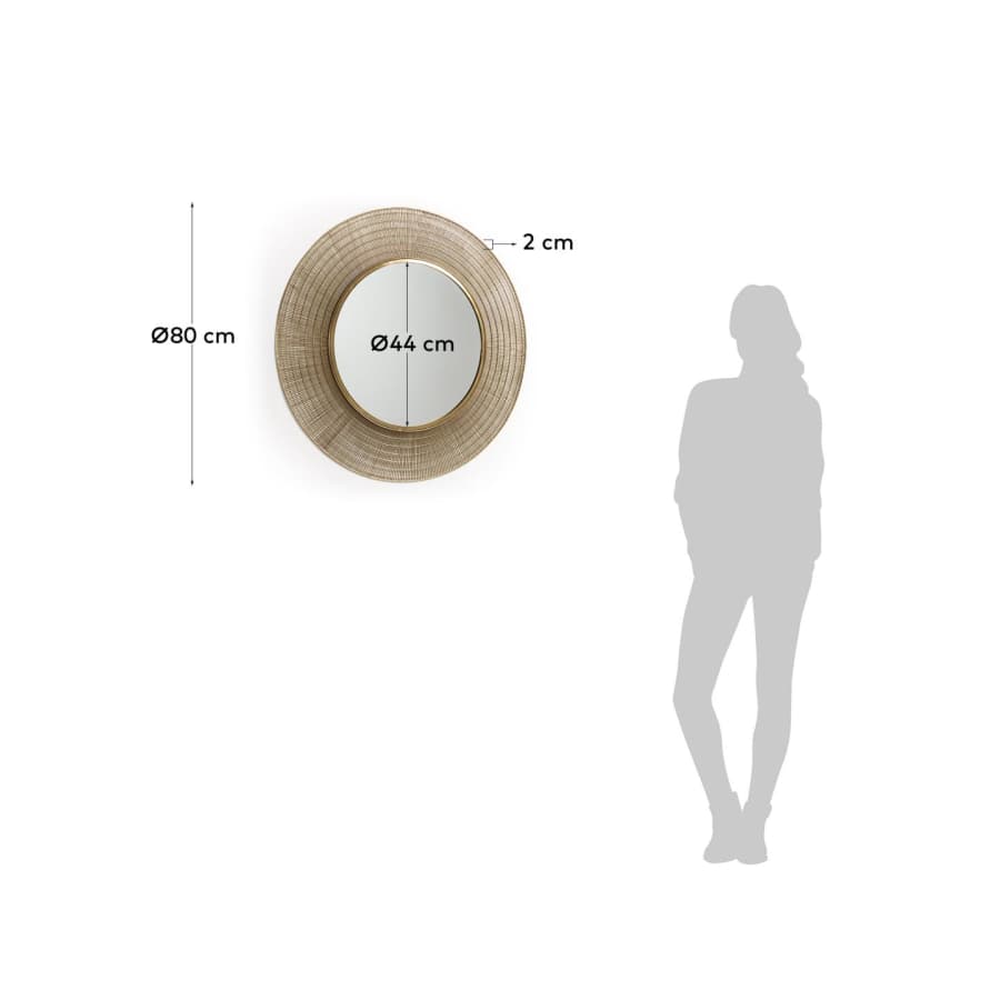 Place mirror Ø 80 cm