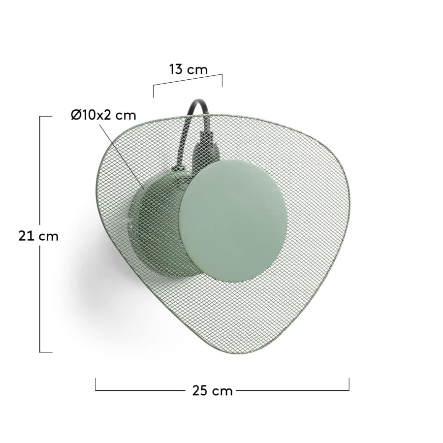 Aplic Peggy 26 cm verd