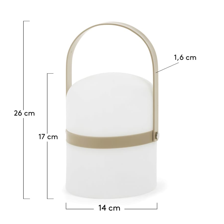 Ridley LED Tischlampe, braun